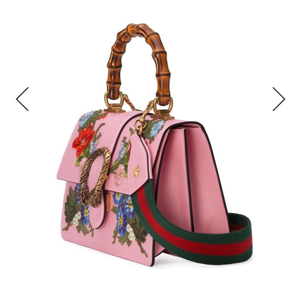 🥳🎉HOST PICK🎉🥳 Gucci Dionysus Small Embroidered Floral Bag Pink NEW W DUSTBAG - Picture 2 of 16